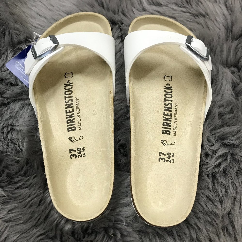 Birkenstock Women's White Madrid BS Sandals / Various Sizes - Picture 3 of 8